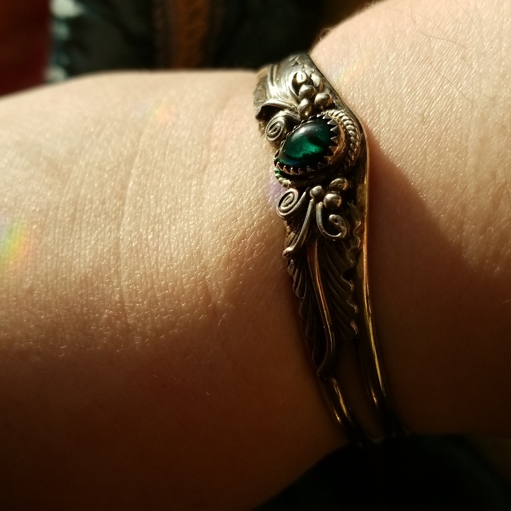 Sterling silver cuff bracelet